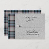 ファーガソンプレイドウェディングRSVP 出欠カード (正面/裏面)