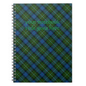 ファーガソン公式タータンチェックとノートブックタイトル ノートブック (正面)
