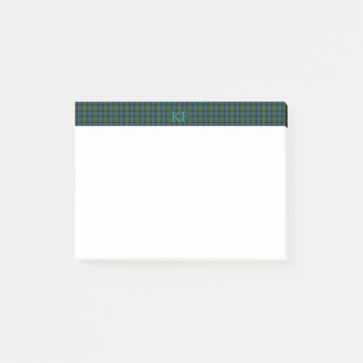 ファーガソン公式タータンチェックモノグラム/名前 ポストイット (正面)