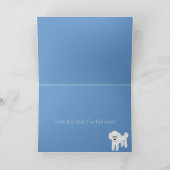 ファーキッド・プードル・カードからの父の幸せな日 カード (内部)