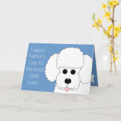 ファーキッド・プードル・カードからの父の幸せな日 カード (黄色い花)