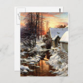 ファークハーソン – 雪の静けさ ポストカード (正面/裏面)