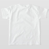 ファーコクールートにバブルガムを添えた漫画のキリン Tシャツ (レイダウン裏面)