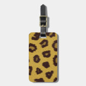 ファーコレクション – Leopard ラゲッジタグ (正面縦)