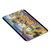 ファーゴノースダコタ_ヴィンテージ旅行からの挨拶 マグネット (右側)