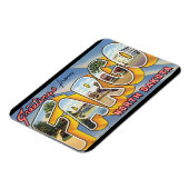 ファーゴノースダコタ_ヴィンテージ旅行からの挨拶 マグネット (左側)