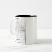 ファーゴ地図 ツートーンマグカップ (正面左)