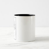 ファーゴ地図 ツートーンマグカップ (中央)