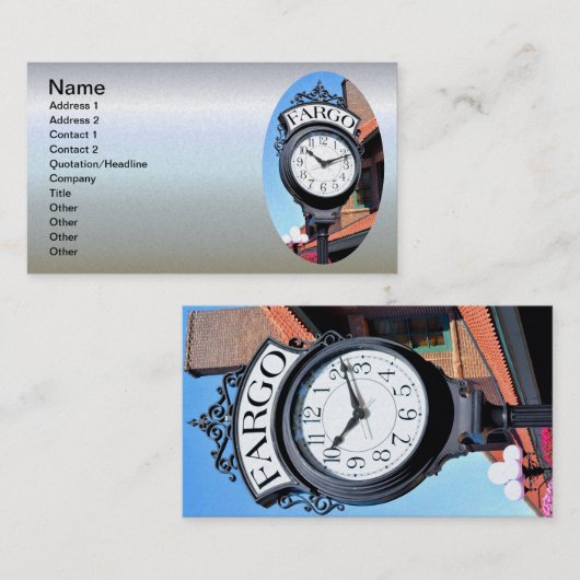 ファーゴ時計 名刺 (正面/裏面)