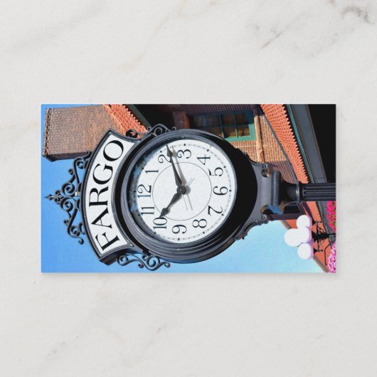 ファーゴ時計 名刺 (裏面)