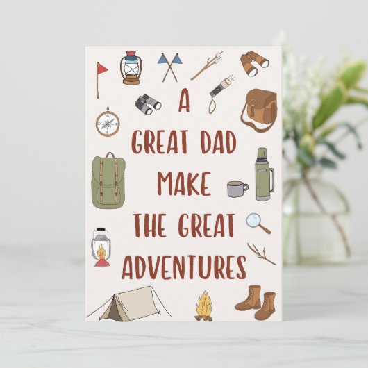 ファーザズデイアドベンチャーキャンプ引用文 カード (スタンド正面)