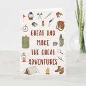 ファーザズデイアドベンチャーキャンプ引用文 カード (正面)