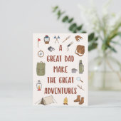 ファーザズデイアドベンチャーキャンプ引用文 ポストカード (スタンド正面)