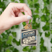 ファーザズデイカジノサイコロ キーホルダー (手)