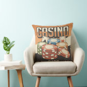 ファーザズデイカジノトランプのポーカーチップ クッション (椅子)