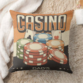 ファーザズデイカジノトランプのポーカーチップ クッション (ブランケット)