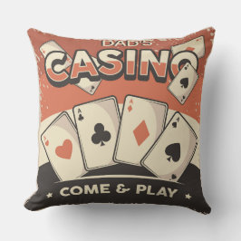 ファーザズデイカジノポーカーカード クッション
