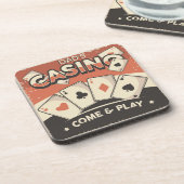 ファーザズデイカジノポーカーカード コースター (左側)