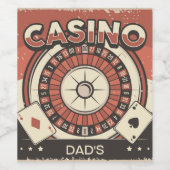 ファーザズデイカジノルーレットホイール ワインラベル (シングルラベル)