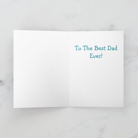 ファーザズデイカワイイハートホリデーカード シーズンカード (内部)