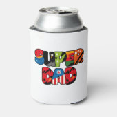 ファーザズデイギフトスーパーダードスーパーヒーローすごいパパ 缶クーラー (缶裏面)
