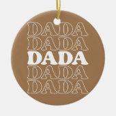 ファーザズデイギフトダダギフトパパダダ セラミックオーナメント (正面)