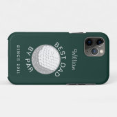 ファーザズデイゴルフ最高のパパバイパールカスタムゴルフ Case-Mate iPhoneケース (裏面(横))