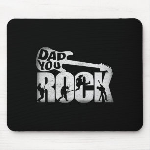 ファーザズデイシャツおもしろいパパYou Rock Guitar Vintag マウスパッド