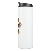 ファーザズデイドッグパパ | 5 Paw印刷フォトコラージュ タンブラー (回転右)