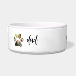 ファーザズデイドッグパパ | 5 Paw印刷フォトコラージュ ボウル
