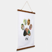 ファーザズデイドッグパパ | 5 Paw印刷フォトコラージュ 吊り下げ型タペストリー (傾斜あり)