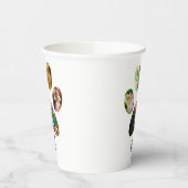 ファーザズデイドッグパパ | 5 Paw印刷フォトコラージュ 紙コップ (左)