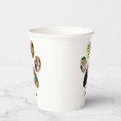 ファーザズデイドッグパパ | 5 Paw印刷フォトコラージュ 紙コップ (右)