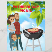 ファーザズデイピクニックイベントテンプレート チラシ (裏面)