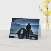 ファーザズデイメモブランススピリチュアル詩アウトドア カード (黄色い花)