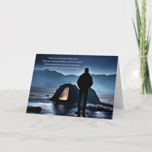 ファーザズデイメモブランススピリチュアル詩アウトドア カード (正面)