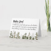 ファーザデイハイカーパパ編集可能な定義引用文 カード (正面)