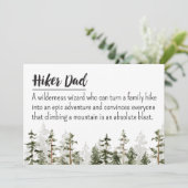 ファーザデイハイカーパパ編集可能な定義引用文 カード (スタンド正面)