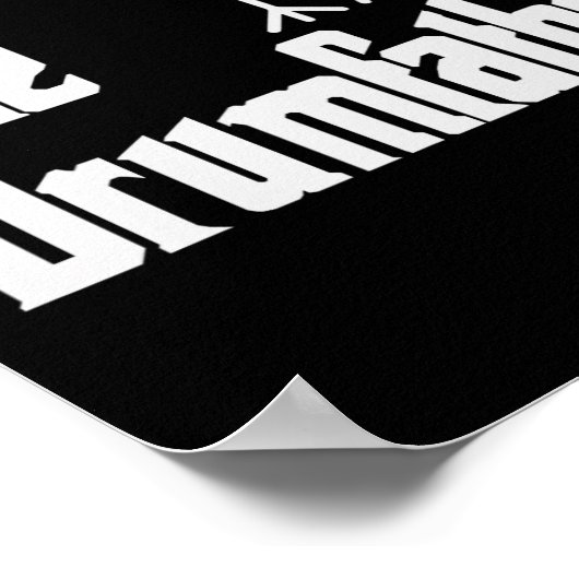 ファーザデーザドラムファーザードラマーミュージシャンパパG ポスター (角)