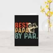 ファーザデー最高の誕生日パパバイパーフォーゴルフパパ カード (黄色い花)