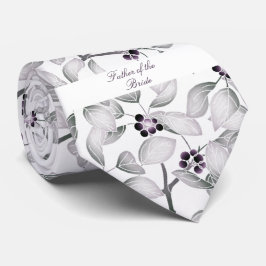 ファーザーオブザブライトパープル白黒 ネクタイ