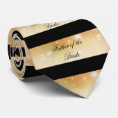 ファーザーオブザブリーズブラック金ゴールド ネクタイ (ロール)