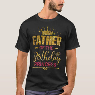 ファーザーオブザ誕生日プリンセスガールズパーティー Tシャツ