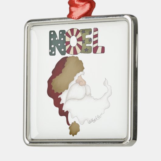 ファーザークリスマスノエルオーナメント メタルオーナメント (左)