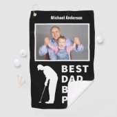 ファーザーゴおもしろいリン最高のパパバイパー写真カスタム ゴルフタオル (インサイチュ)