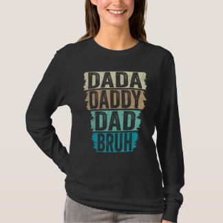 ファーザーズおもしろいデイことわざメンダダディパパブーF Tシャツ