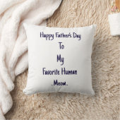 ファーザーズおもしろいデイキャットパパギフトミュー引用文テンプレート クッション (ブランケット)