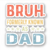 ファーザーズおもしろいデイパパブルー旧パパ シール (正面)