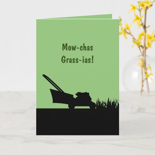 ファーザーズおもしろいデイローンモーワープンユーモアのある カード (黄色い花)