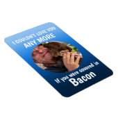 ファーザーズおもしろい犬引用文カスタムフォトブルー マグネット (右側)